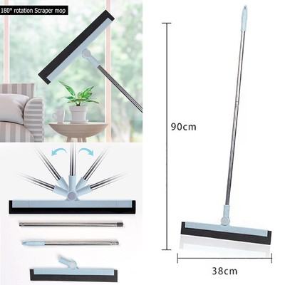 Wiper Scraper 180 Degrees Rotatable Mop Broom Floor Cleaning