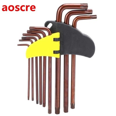 spanner tools set  Long L?Shaped Hex Key Star Wrench Set T10