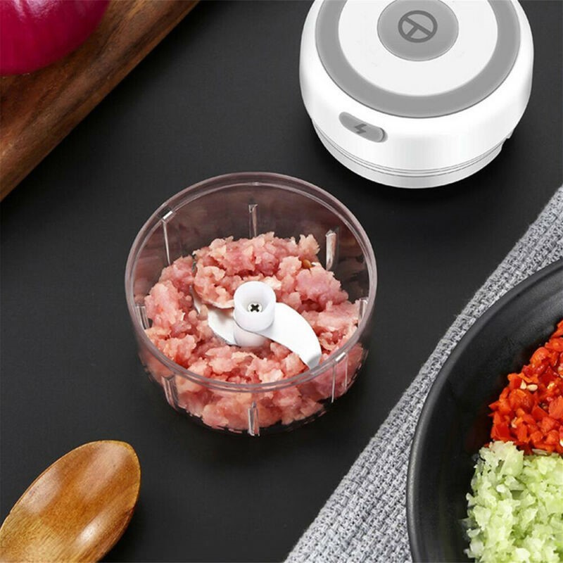 Electric Mini Garlic Chopper Meat Grinder Crusher for Nut Fr