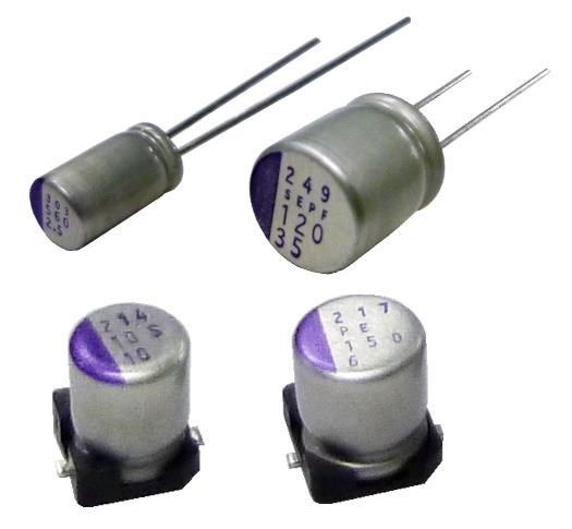 25svpf100m [aluminum organic polymer capacitors 25volts 100u