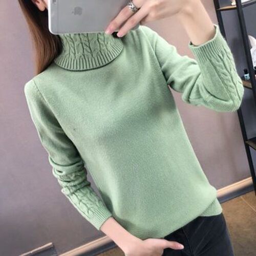 Women Turtleneck Winter Sweater Womens 2021 Long Sleeve Knit