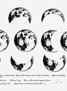 moon 2 Transparent Clear Silicone Stamp/Seal for DIY scrapb