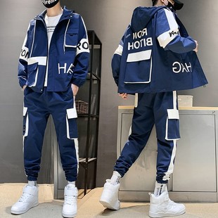 Hip-hop Suit Male Set Track Suits Sweatsuit Man Tracksuit Me