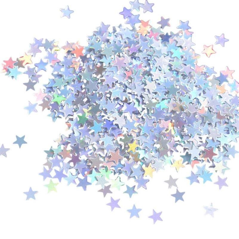 10000pcs silver stars confetti sparkle metallic wedding chri