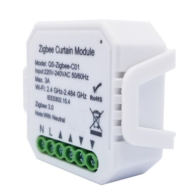 Zigbee Curtain Switch Module,Roller Shutter Blind Motor,Tuya