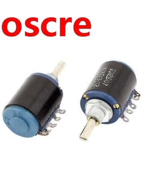 1PCS WXD3-12 2K2 2.2K ohm 4mm Shaft Multiturn Rotary Wire Wo