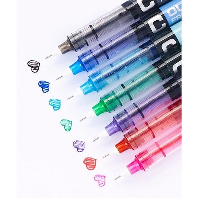 7 Color Gel Pen set Free Ink Roller Ballpoint Pens Signatur