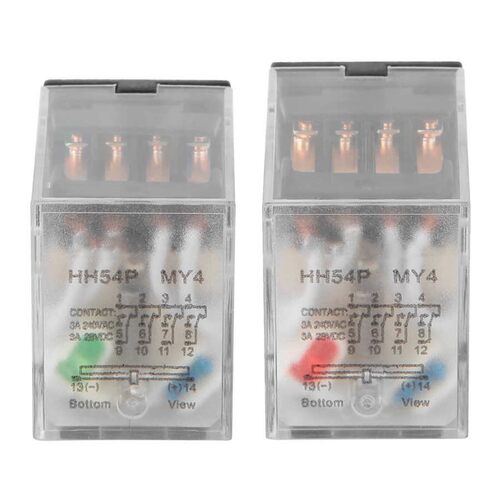 HH54P 24VDC/220VAC 14 Pins Coil DPDT Electromagnetic Power I