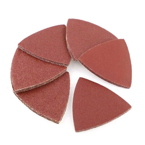 10pcs Triangle Grinder Sandpaper Pad 80mm Polishing Abrasive