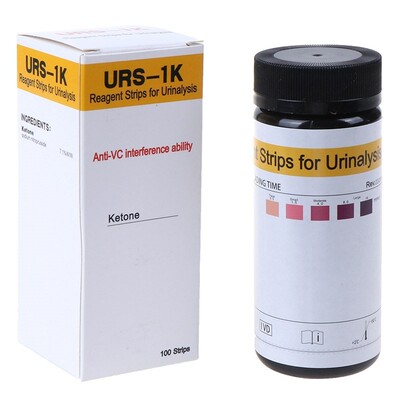 100Pcs/Bottle Ketone Strips Home Ketosis Urine Weight Lose A