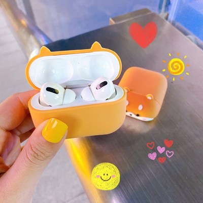 For Airpods Pro 3D Cute Cartoon Shiba Inu Dog Soft Earpods