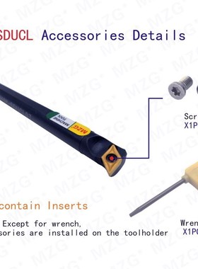 SDUCL Borning Bar Machining Carbide Insert DCMT S10K-SDUCL07