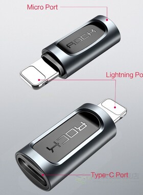 Phone Adapter Type-c Micro to Lighting for iPhone 6 7 8 X Ch