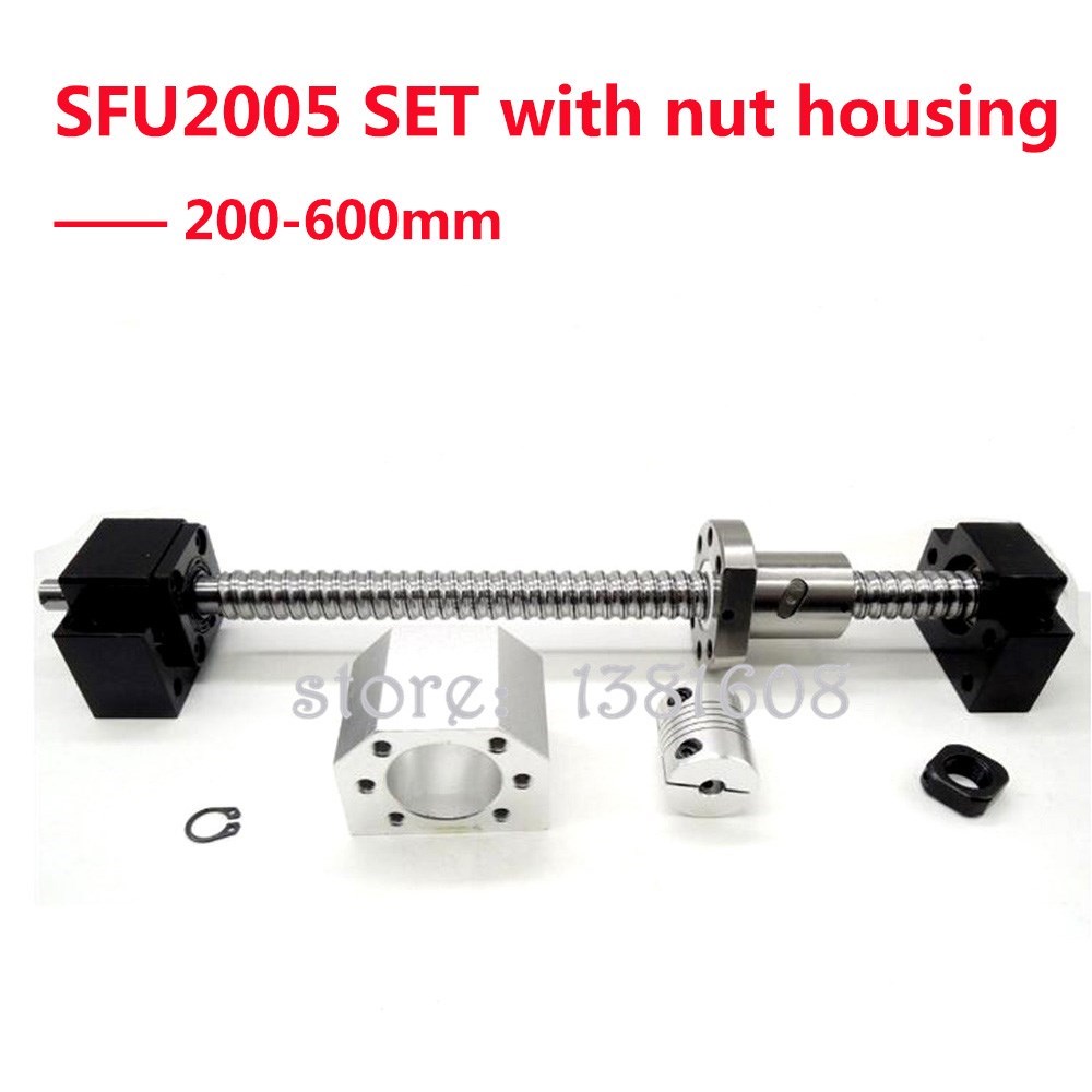 SFU2005 SET End Machined SFU2005 Length 200-600mm Rolled Ba