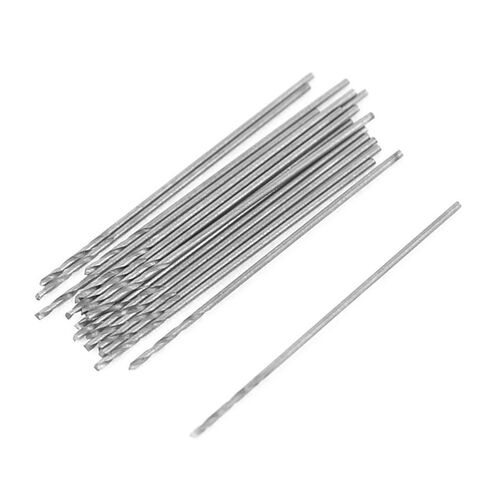 20 Pcs 0.5mm Diameter Straight Shank Metal Spiral Twist Dril