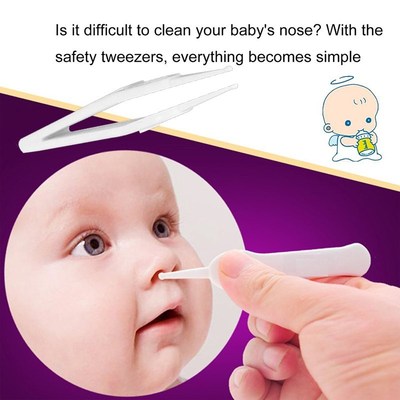 Baby Safe Cleaning Tweezers New Baby Care Infant Ear Forceps
