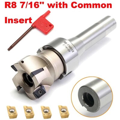 New 90 Degree R8 FMB22 Straight Shank Arbor 400R Face End Mi