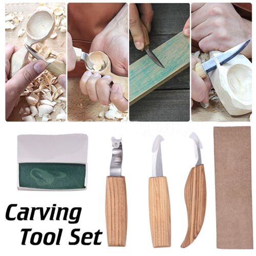 Wood Carving Tools Chisel Set With Cutting-Proof Gloves Shar