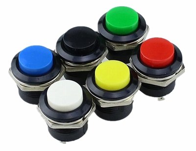 R13-507  5Pcs Momentary Button Switch Installing Hole 16mm