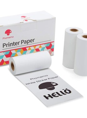 phomemo Roll Sticker Thermal Paper Printable Self Adhesive