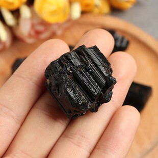50g/pack Natural Black Tourmaline Crystal Gemstone Collectib