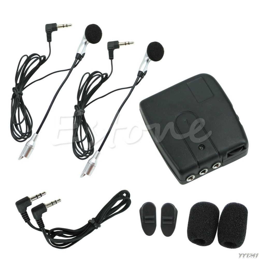 Motorbike Motorcycle Helmet 2-way Intercom Headset Communica