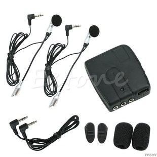 Motorbike Motorcycle Helmet 2-way Intercom Headset Communica
