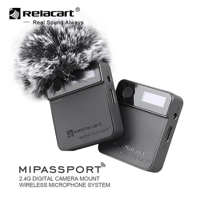 Relacart Mi1 Microphone Wireless Transmitter Kit 3.5mm TRS