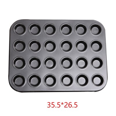 24 Cup Mold Cake DIY Carbon Steel Cookies Template Cupcakes