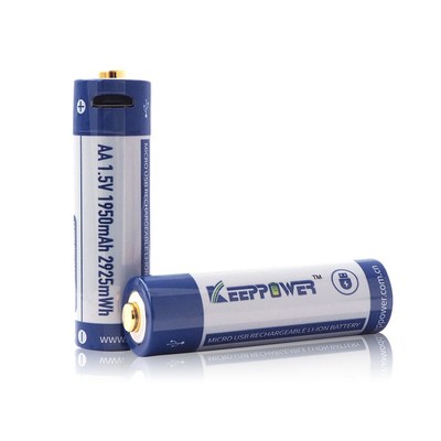 2pcs Original Keeppower P1450U1 AA Micro USB 14500 battery