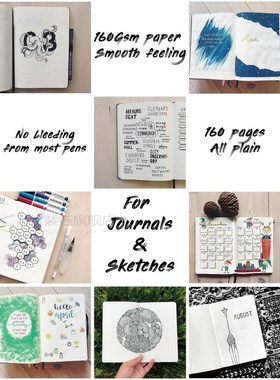 BKE Dotted Scribbles Journal Dot Grid Notebook And  Sketchbo