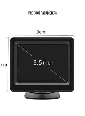 ANSHILONG 12 24V 3.5 inch TFT LCD Mini Car Vehicle Rear Vie