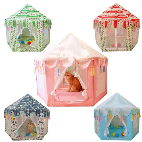 Removable and washable pet fence scratch-resistant dog tent