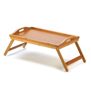 Foldable Bamboo Wood Bed Tray Breakfast On The Bed Laptop De