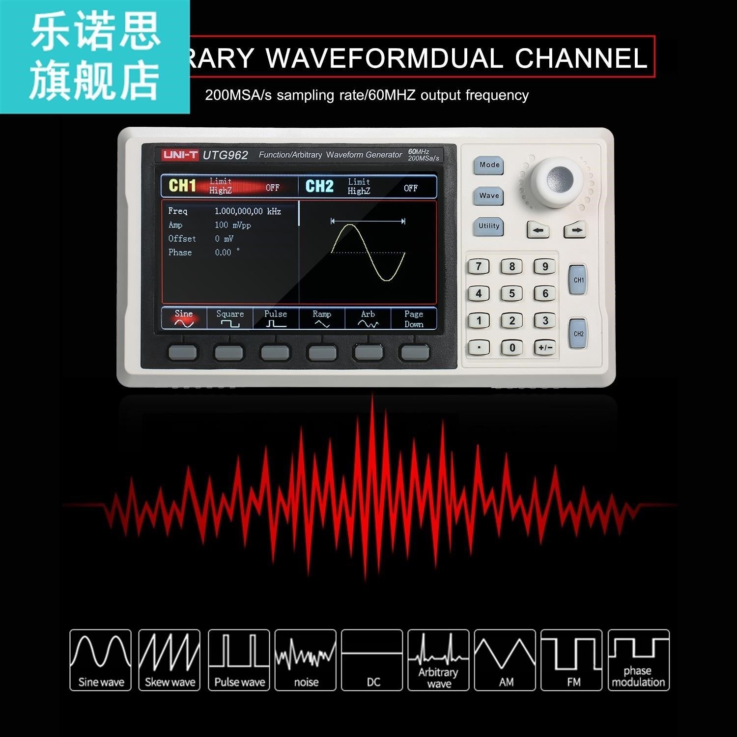 Function/Arbitrary Wave适用于m Generator 30MHz DDS Dual Chan