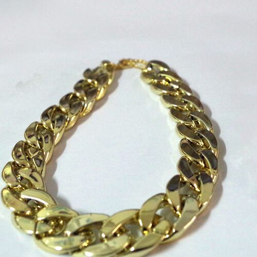 Adjustable Pet Puppy Small Dog Chain Collar Punk Gold