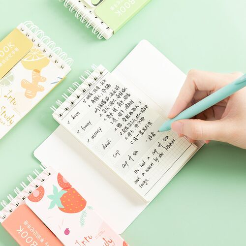 Ms. Ben's word book is portable and can be memorized by hand