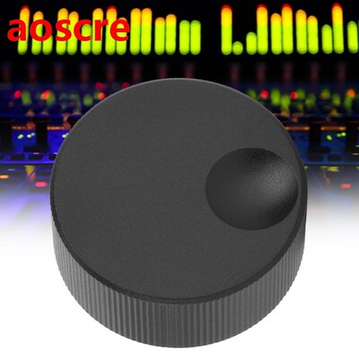 32x13mm Tone Volume Control Knob Black Frosted Solid Aluminu