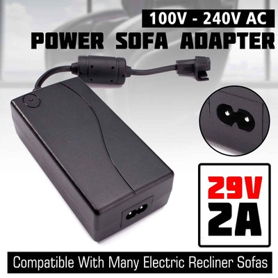 29V 2A AC/DC 2PIN Electric Recliner Sofa Chair Adapter Trans
