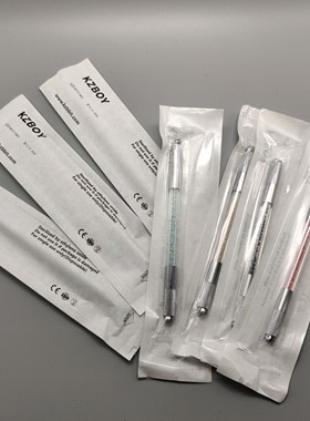10 Double Sided Microblading Handles with Individual Packag