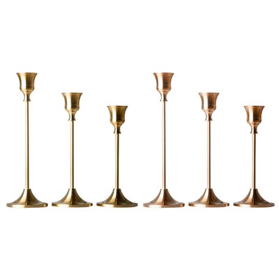 3pcs/set Metal Candelabra Candle Holder Wedding Table Center