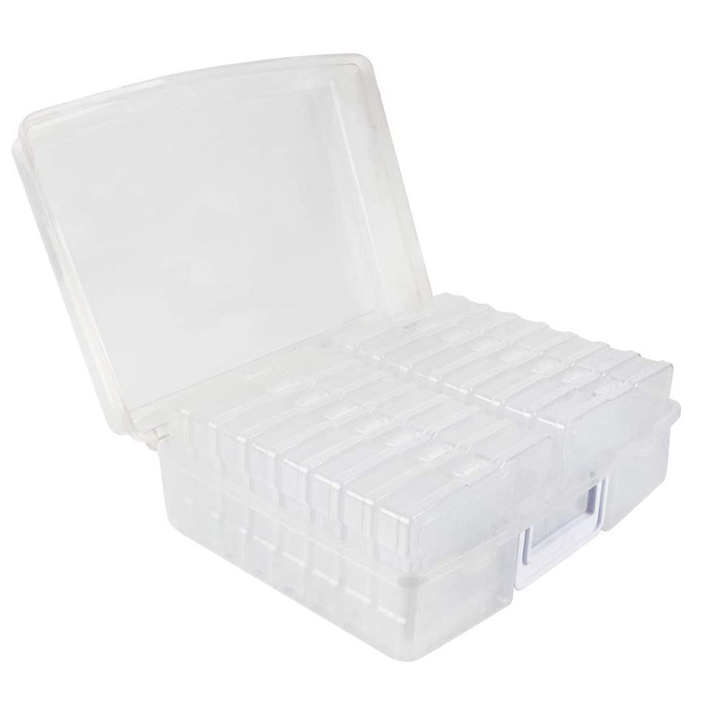 Photo Storage Box Photo Keeper Cases 16 Boxes Plastic Photo