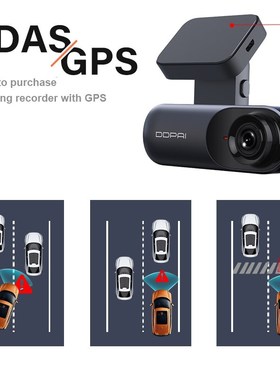 Original DDPai Mola N3 Dash Cam 1600P Speed  Coordinates GPS