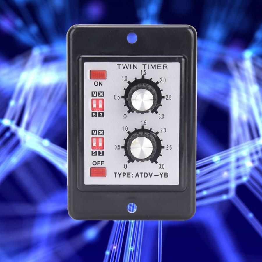 Timer Relay Knob Control Time Switch Relay On Off Twin Timer