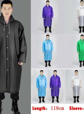 Durable Mens Womens One piece Waterproof Jacket Rain Coat H
