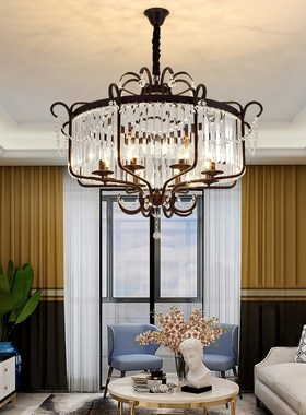 Modern living room chandelier gold black light fitting resta