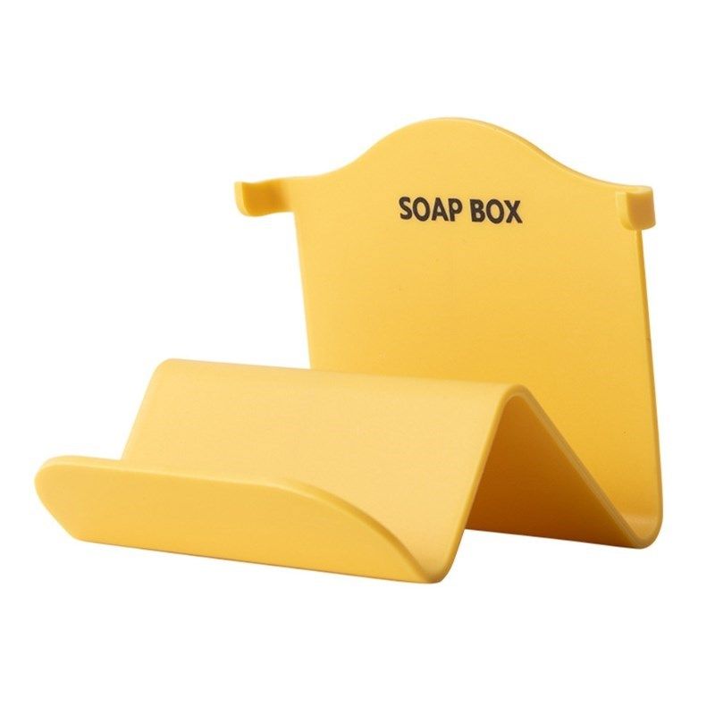 Bathroom Wall-mounted Punch-free Soap Box W-shaped Perfumed