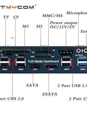 For SD MS CF TF M2 MMC Memory Card USB 3.0 Hub Multi-Functio