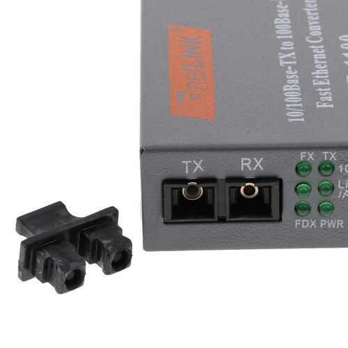 External Ethernet Media Converter Multi Mode Dual SC Optical