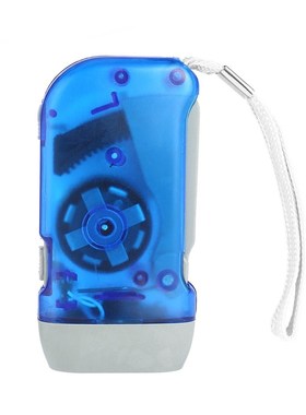 Portable 3 LED Dynamo Wind Up Flashlight Hand-pressing Crank